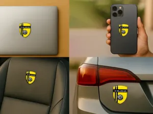 Alpina Adesivi Logo Personalizzati Eleganti Regolabili Robusti